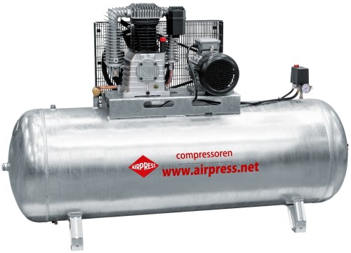 AIRPRESS Kompresor G 1000-500 Pro 11 bar 7.5 KM 698 l/min galwanizowany 500 l