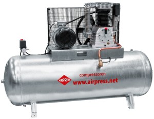 AIRPRESS Kompresor G 1500-500 Pro 11 bar 10 KM 859 l/min galwanizowany 500 l