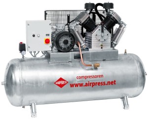 AIRPRESS Kompresor G 2000-500 SD Pro 11 bar 15 KM 1395 l/min galwanizowany 500 l