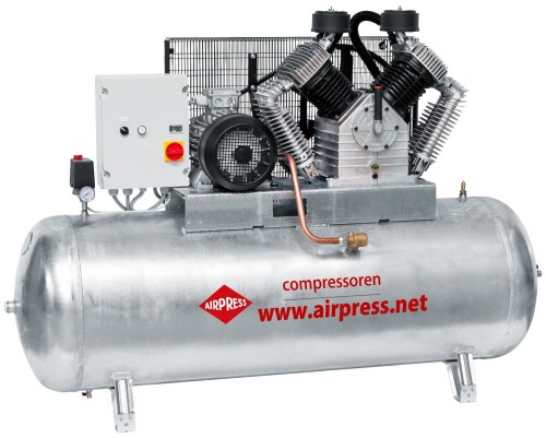 AIRPRESS Kompresor G 2000-500 SD Pro 11 bar 15 KM 1395 l/min galwanizowany 500 l