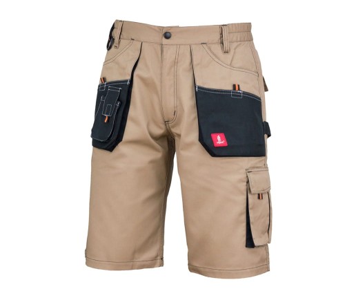 URGENT URG-C Krótkie spodenki robocze beżowo-czarne