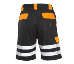 LAHTI PRO L40706 Spodnie robocze krótkie odblaskowe czarno-pomarańczowe