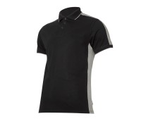 LAHTI PRO L40318 Koszulka POLO bawełniana czarno-szara 190g/m2