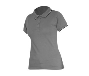 LAHTI PRO L40315 Koszulka damska POLO bawełniana szara 190g/m2