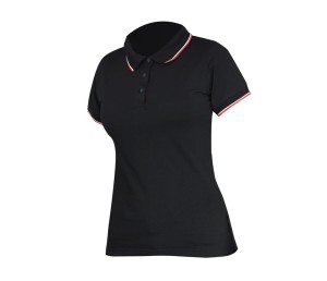 LAHTI PRO L40317 Koszulka damska POLO bawełniana czarna 190g/m2