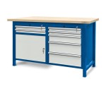 JOTKEL 22008 Stół warsztatowy z szufladami i drzwiczkami - wersja HSS03 1500 x 740 x 900 mm