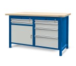 JOTKEL 22009 Stół warsztatowy z szufladami i drzwiczkami - wersja HSS03 1500 x 740 x 900 mm