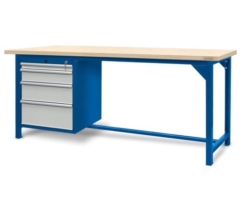 JOTKEL 22105 Stół warsztatowy z szufladami - wersja HSS04 2100 x 740 x 900 mm