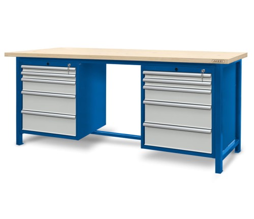 JOTKEL 22113 Stół warsztatowy z szufladami - wersja HSS04 2100 x 740 x 900 mm