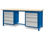 JOTKEL 22114 Stół warsztatowy z szufladami - wersja HSS04 2100 x 740 x 900 mm