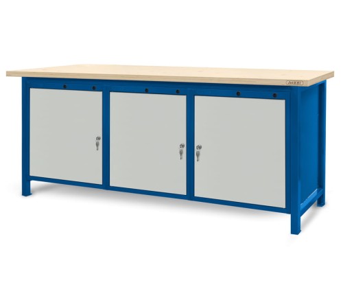 JOTKEL 22117 Stół warsztatowy z drzwiczkami - wersja HSS04 2100 x 740 x 900 mm