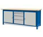 JOTKEL 22125 Stół warsztatowy z szufladami i drzwiczkami - wersja HSS04 2100 x 740 x 900 mm