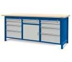 JOTKEL 22129 Stół warsztatowy z szufladami i drzwiczkami - wersja HSS04 2100 x 740 x 900 mm