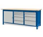 JOTKEL 22135 Stół warsztatowy z szufladami i drzwiczkami - wersja HSS04 2100 x 740 x 900 mm