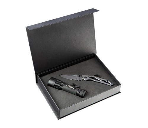 NEO TOOLS 63-032 Zestaw narzędziowy 99-101 latarka + 63-025 nóż