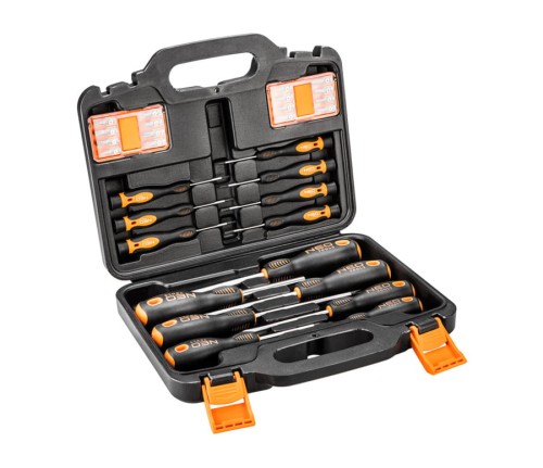 NEO TOOLS 04-209 Zestaw wkrętaków i końcówek wkrętakowych 30 szt.