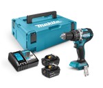 MAKITA DHP484RTJ Wiertarko - wkrętarka udarowa 18V + 2 x bateria 5 Ah + ładowarka + skrzynka MAKPAC