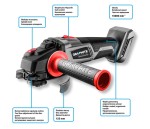 GRAPHITE 58G026 Szlifierka kątowa akumulatorowa bezszczotkowa ENERGY+ 18V Li-Ion tarcza 125 mm bez akumulatora