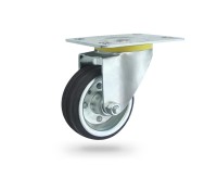 3L Koło metalowo-gumowe  w obudowie skrętnej o śr. 80 mm