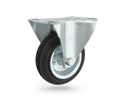 13 Koło metalowo-gumowe  w obudowie stałej o śr. 100 mm