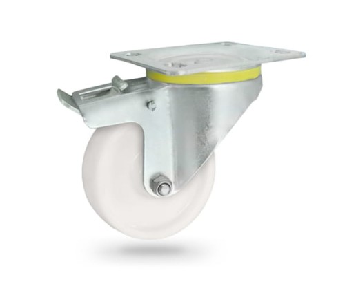 15BH Koło poliamidowe w obudowie skrętnej z hamulcem o śr. 100 mm