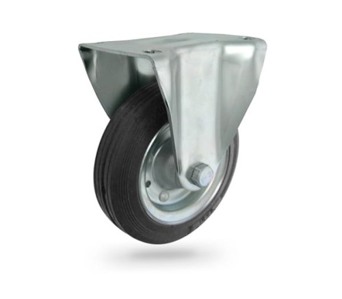 43 Koło metalowo-gumowe  w obudowie stałej o śr. 160 mm