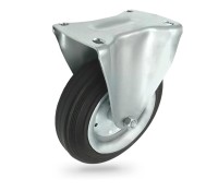 63 Koło metalowo-gumowe  w obudowie stałej o śr. 200 mm