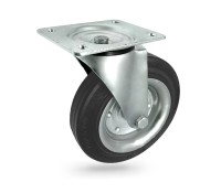 62 Koło metalowo-gumowe  w obudowie skrętnej o śr. 200 mm