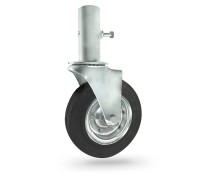 ZR62NW Koło metalowo-gumowe do rusztowań z rurą o śr. 200 mm