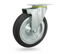 92 Koło metalowo-gumowe  w obudowie skrętnej o śr. 250 mm