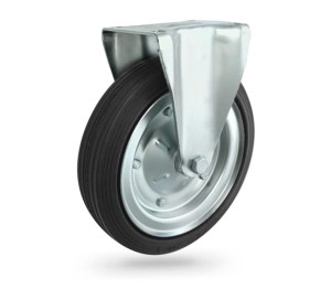 93 Koło metalowo-gumowe  w obudowie stałej o śr. 250 mm