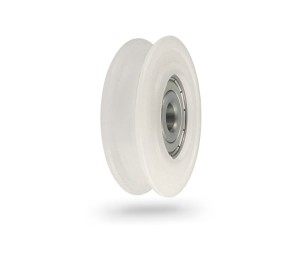 C60/8Ł Rolka tworzywowa poliamidowa profilowana o śr. 60 mm na linkę 8 mm z łożyskiem