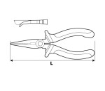 NEO TOOLS 01-015 Szczypce wydłużone wygięte 160 mm