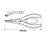 NEO TOOLS 01-103 Szczypce precyzyjne wydłużone wygięte 140 mm