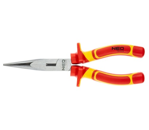 NEO TOOLS 01-225 Szczypce wydłużone proste 200 mm 1000 V CrV polerowane