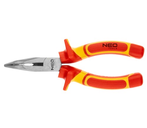 NEO TOOLS 01-227 Szczypce wydłużone wygięte 160 mm 1000 V CrV polerowane