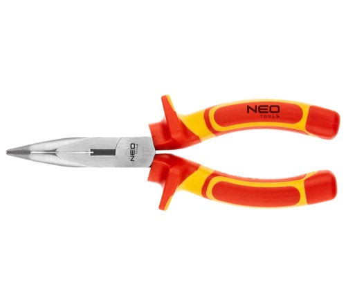 NEO TOOLS 01-228 Szczypce wydłużone wygięte 180 mm 1000 V CrV polerowane