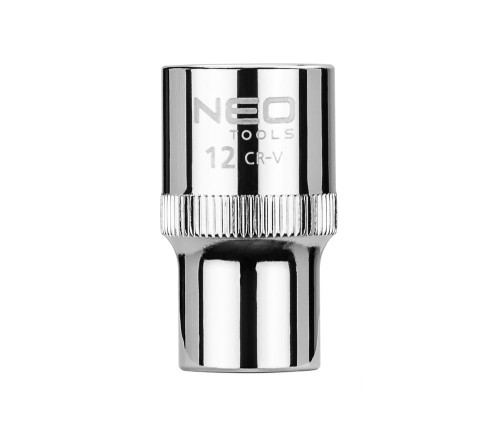 NEO TOOLS 08-012 Nasadka 6-kątna krótka 1/2" 12 mm SUPERLOCK