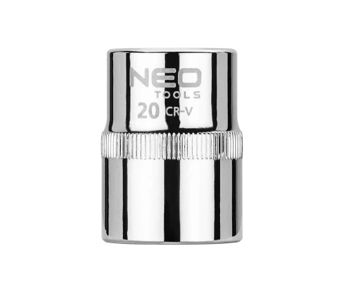 NEO TOOLS 08-020 Nasadka 6-kątna krótka 1/2" 20 mm SUPERLOCK