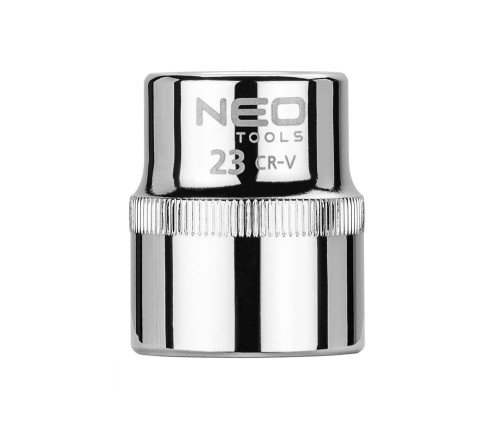 NEO TOOLS 08-023 Nasadka 6-kątna krótka 1/2" 23 mm SUPERLOCK