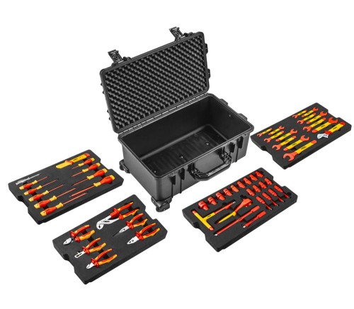 NEO TOOLS 01-311 Skrzynia serwisowa elektryka 1000 V zestaw 52 szt.