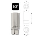 NEO TOOLS 08-091 Nasadka do świec 1/2" 21 mm
