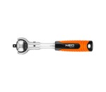 NEO TOOLS 08-540 Grzechotka z obrotową głowicą 1/4" 155 mm 72z