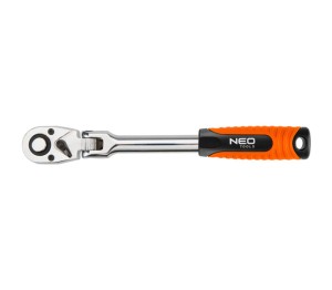NEO TOOLS 08-519 Grzechotka uchylna z przegubem 1/2" 285 mm 72z