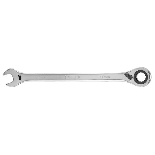 NEO TOOLS 09-320 Klucz płasko-oczkowy z grzechotką i przełącznikiem 8 mm CrV