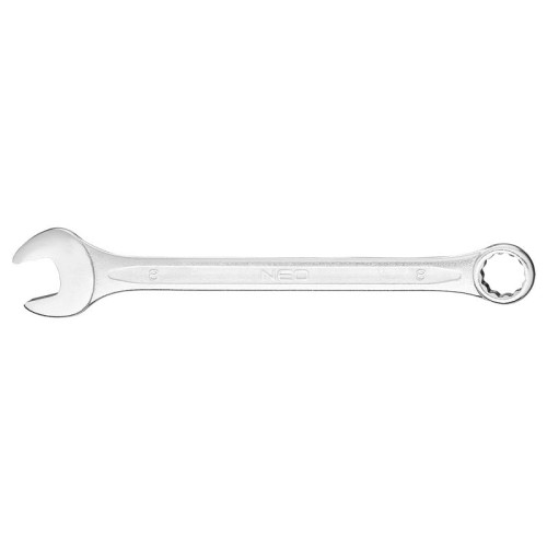 NEO TOOLS 09-708 Klucz płasko-oczkowy z polerowaną główką 8 mm CrV