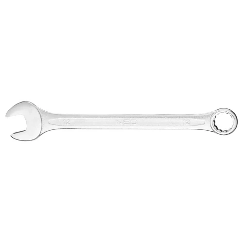 NEO TOOLS 09-712 Klucz płasko-oczkowy z polerowaną główką 12 mm CrV