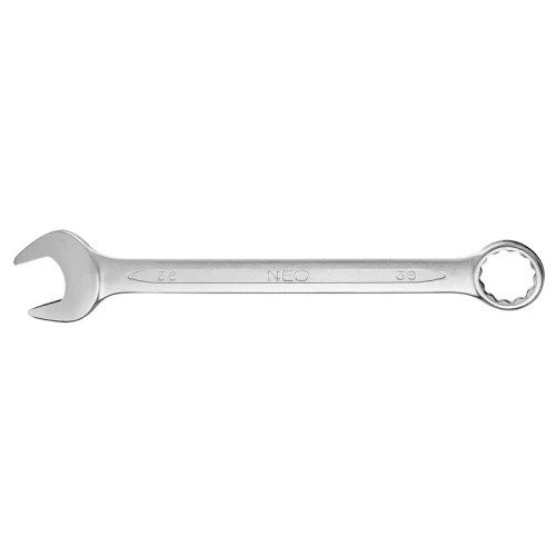 NEO TOOLS 09-738 Klucz płasko-oczkowy z polerowaną główką 38 mm CrV