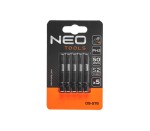 NEO TOOLS 09-576 Końcówki wkrętakowe / bity udarowe PH2 50 mm S2 - 5 szt.