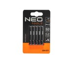 NEO TOOLS 09-577 Końcówki wkrętakowe / bity udarowe PH3 50 mm stal S2 - 5 szt.